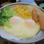 大江戸温泉物語 恵那峡 - 2015年03月19日（木）　朝食・・自分で目玉焼き！！