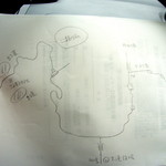 民宿すぎの子 - 若旦那が手書きで地図を書いてくれました（2008 冬）