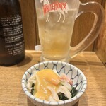 立呑み 晩杯屋 - 料理写真:ぬたとハイボール　190×2＝380円セット笑