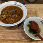 れんげ食堂 Toshu - 料理写真:麻婆なす丼、スープ付き