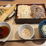 夢庵 - 料理写真:二色合盛り活〆一本穴子せいろ