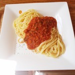 手作りアイス 花茶 - ミートパスタ 720円 2015.04.