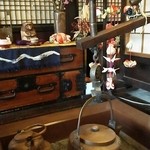 蕎仙坊 - 待合室の中には囲炉裏が。