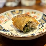 ニュー新みかん - 北海道知内産牡蠣と野菜の春巻き