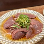 鳥たんたん - レバーのたたきのアップ画像｡