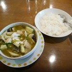 スワンナプーム - グリーンカレー（ご飯セット）￥８９０