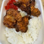 ペコペコ亭 - 唐揚げカレー　写り悪