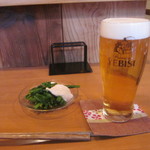 おおはま - 2015.3  ビールとお通し