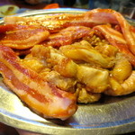 龍園 - 豚バラ、ホルモン