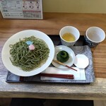 素っ花 - 抹茶そば＆大和路抹茶おはぎ