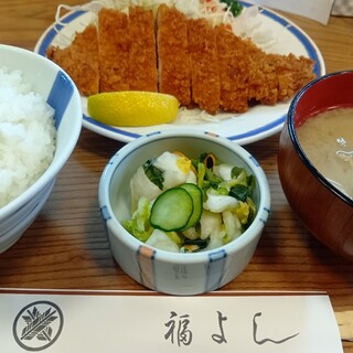 福よし - 料理写真:とんかつ定食￥1000