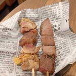 とののベーコン。 - 左から親鳥、イノシシ