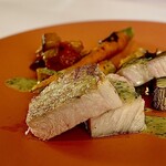 Le Télescope - 沖縄ポークは部位ごとに微妙な食感の違いが楽しめます。