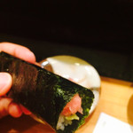 天寿し - トロと海ぶどうの磯の塩味が最高にマッチしてました。