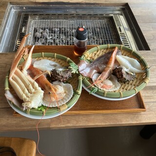浜焼き 能登風土 - 料理写真:浜焼き　2人前