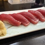 れっどらいおん - 料理写真:赤身5貫