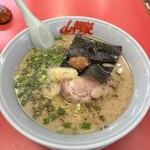 山岡家 - 料理写真:朝ラーメン中盛ニンニク3杯とコショウ
