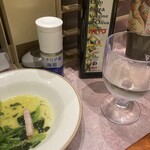 サイゼリヤ - 塩とオイルで味変！さらに酒肴感マシマシ。