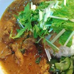 きせつのきまぐれ出汁カレー 井澤製作所 - チキンカレーと水菜