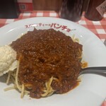 スパゲッティーのパンチョ - ミートソース大盛り＆ポテサラ