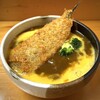 百樹屋 - 秋刀魚のカレー南蛮に溶き卵トッピング