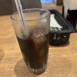レストラン アラジン - 少し飲んだアイスコーヒー