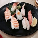 Sushiro - 海老・蟹大皿盛り