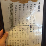 しげ吉 - 2015.4.13時点メニュー