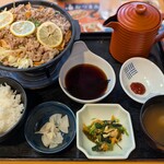 夢庵 - 料理写真:レモン牛焼きしゃぶ定食 ¥1,539