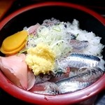 海鮮料理の店　岩沢 - いわし丼アップ
