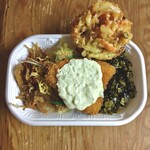 ほっかほっか亭 - 料理写真:高菜弁当&かきあげ