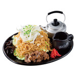 道とん堀 - 味噌ネギ牛スジ焼きそば