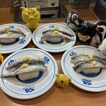 無添くら寿司 - 料理写真:真いわし 120円(税込)×4