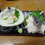 市場食堂 味処たけだ   - ホッキガイ