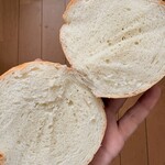 Tecona bagel - ふわ　断面