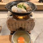割烹こめを - 鱧のすき焼き