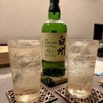 割烹こめを - 白州12年ハイボールで乾杯♪
