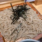 真そば 尾崎庵 - そばは海苔掛け