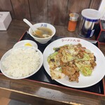 ラーメン大将 - 料理写真:回鍋肉定食