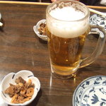 赤ちょうちん - 付出し　センマイの辛みそ和え