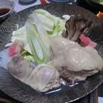 旬味酒菜 中鉢  - 地鶏の水炊き