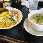 伝説の限定メニュー「鴨白鶏つけめん」（２００９年９月１１日撮影）