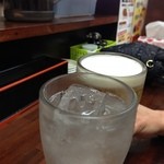 ラーメン神山 - H.27.4.8.夜 チューハイプレーン vs 生ビール