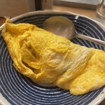 晩杯屋 - 納豆オムレツ