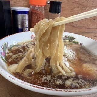 湘南の手前 - 料理写真:きしめん並みの平打ち。もっちもち。