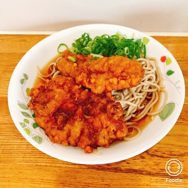 260705 冷やしかけそば 320円 + 唐揚げ(2個) 340円』by 博史0322