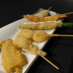 串揚げ＆心意気izakaya あしらい - 串揚げお任せ 6種