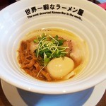 世界一暇なラーメン屋 - ③CAPTAIN GOLD ＆ 煮玉子トッピング