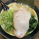 369094319 - ラーメン（太麺野菜3点盛り）　1200円(税込)