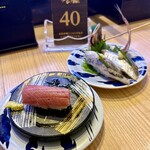 すし辰 - 境港産天然本マグロと天然小あじの姿にぎり